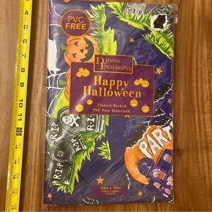 New 52x70 Pumpkins Haunted House Halloween Party Vinyl Waterproof Tablecloth
